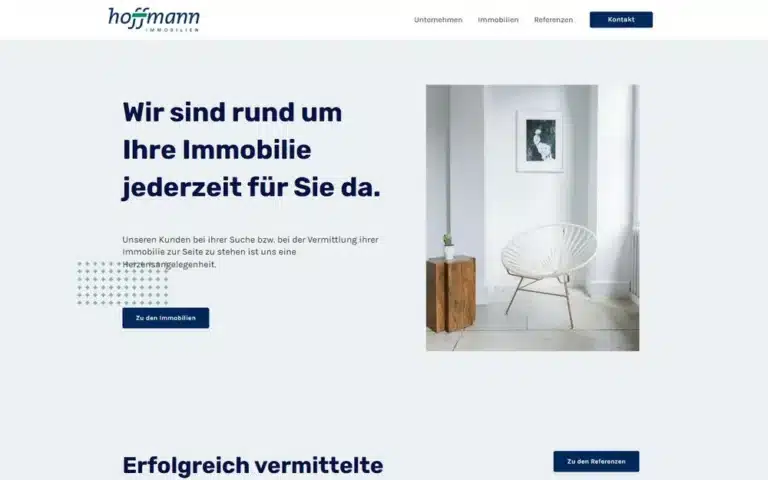 Website von Hoffmann-Immobilien