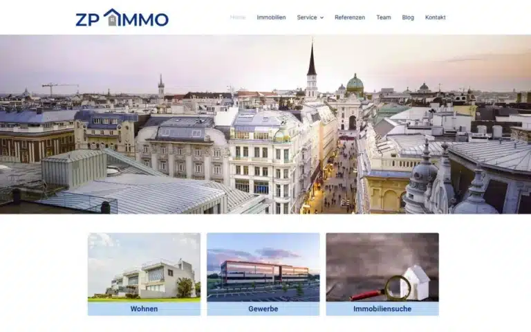 Website von ZP-IMMO